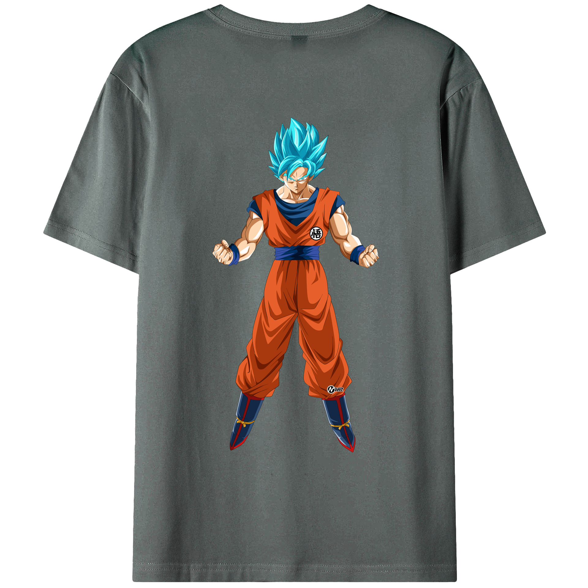 （画像用） ドラゴンボール 孫悟空（そん ごくう）Son Goku カカロット DRAGON BALL Kakarotto 綿100％ メンズ半袖Tシャツ（バックプリント） 通気性